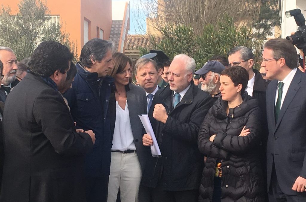 Inmobiliaria Quasablanqua con el ministro a favor de las escolleras