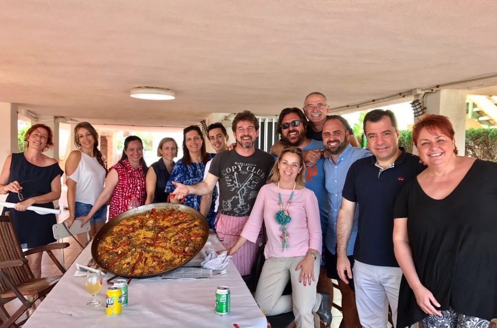 Paella Junta SIC Valencia en Almenara con Joaquín y Asun